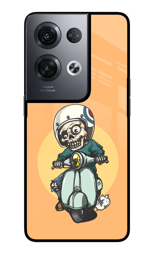 Undead Biker Oppo Reno8 Pro Glass Case