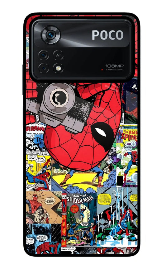 Spider Man Poco X4 Pro Glass Case