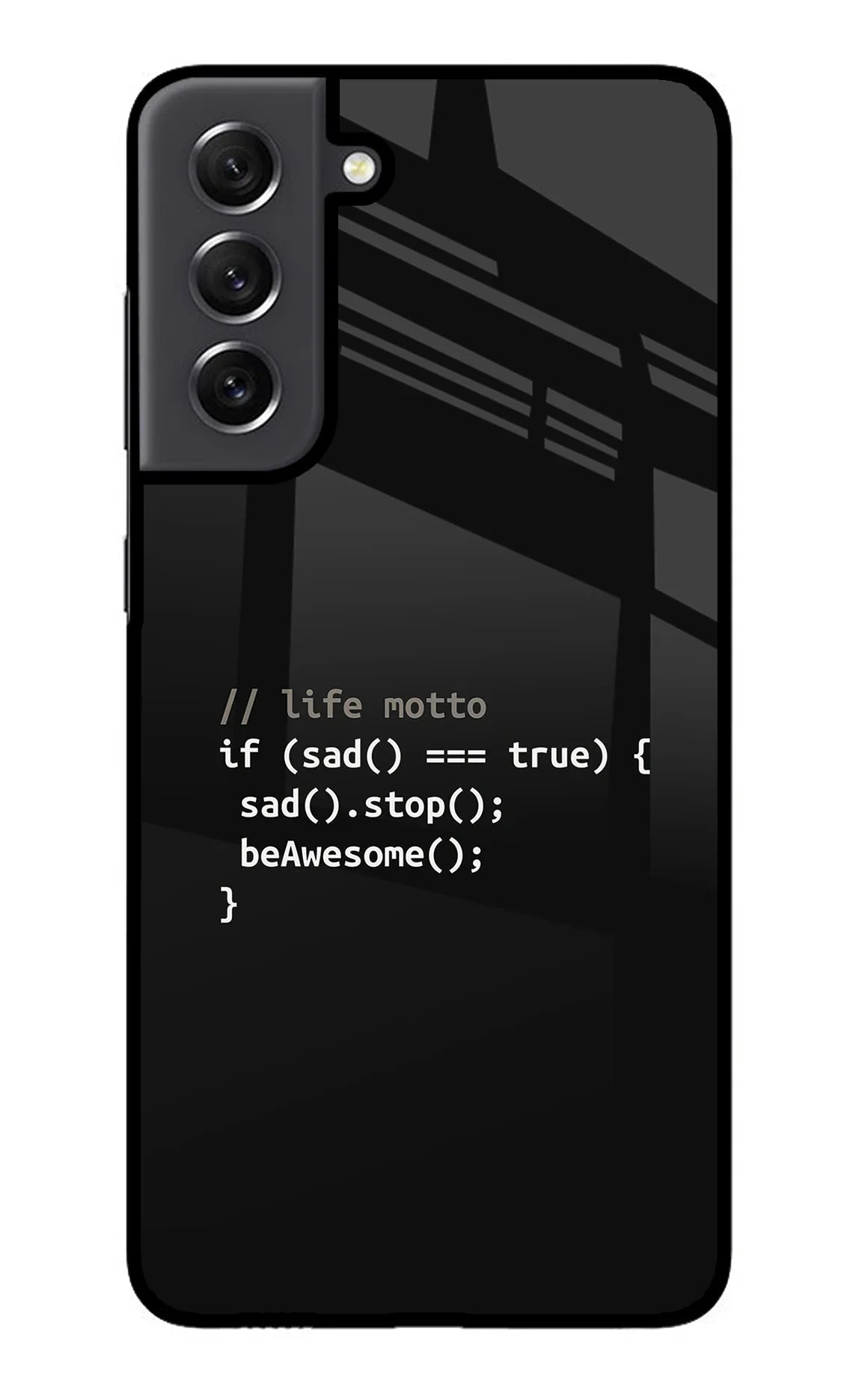 Life Motto Code Samsung S21 FE 5G Back Cover