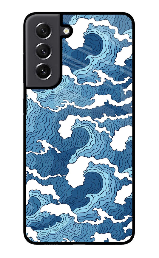 Blue Waves Samsung S21 FE 5G Glass Case