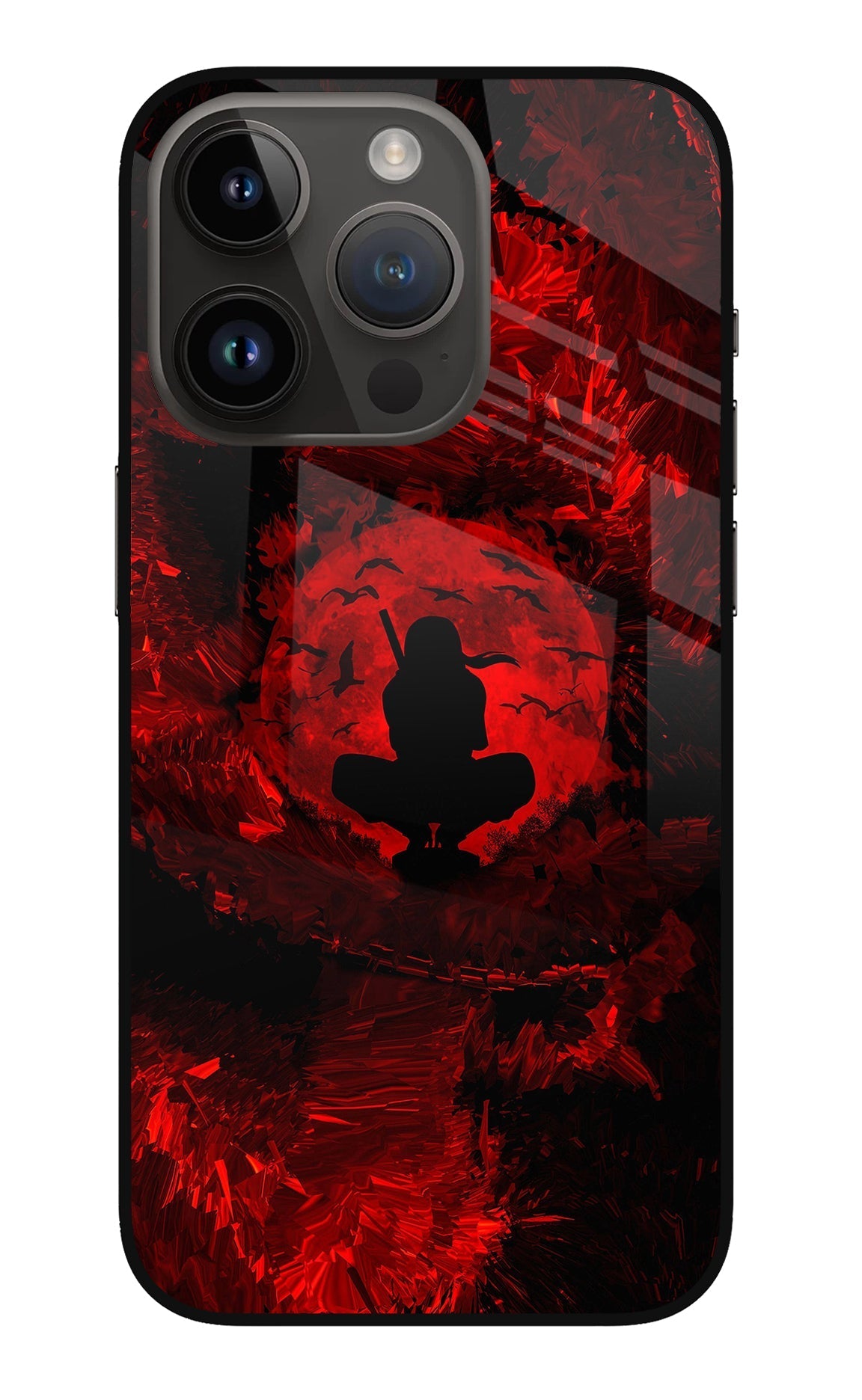 Itachi Uchiha iPhone 14 Pro Glass Case