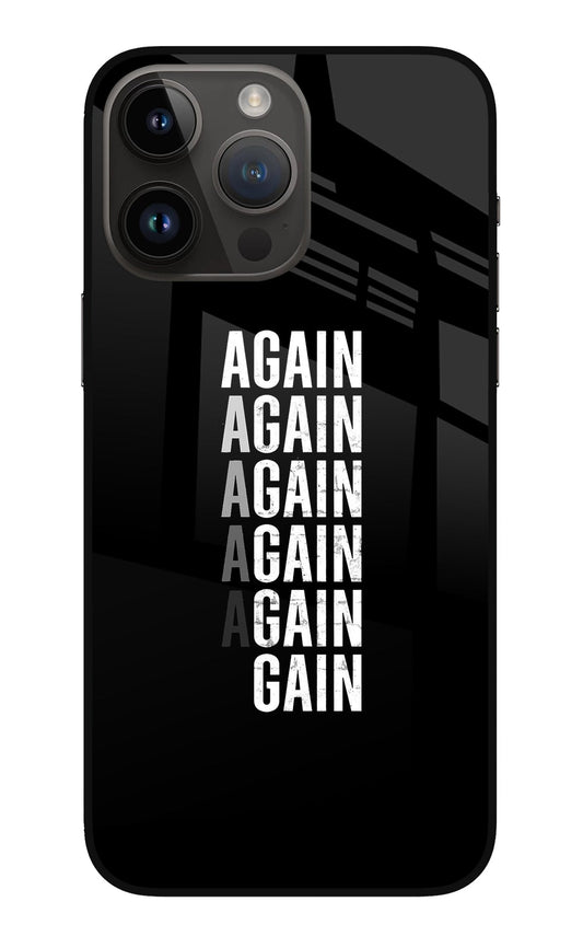 Again Again Gain iPhone 14 Pro Max Back Cover