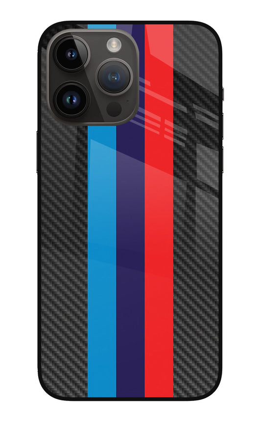 BMW Stripes Pattern iPhone 14 Pro Max Back Cover