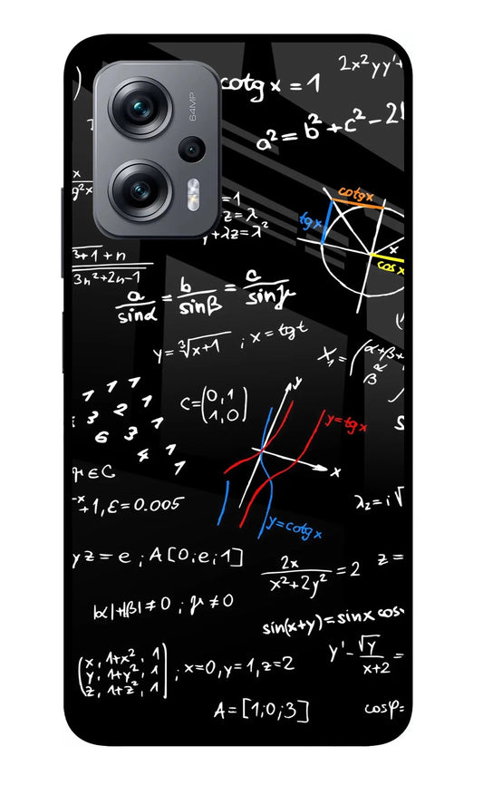 Mathematics Formula Redmi K50i Glass Case