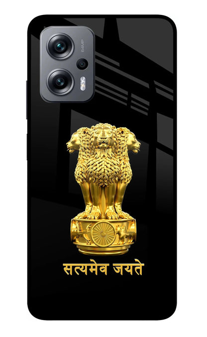 Satyamev Jayate Golden Redmi K50i Back Cover