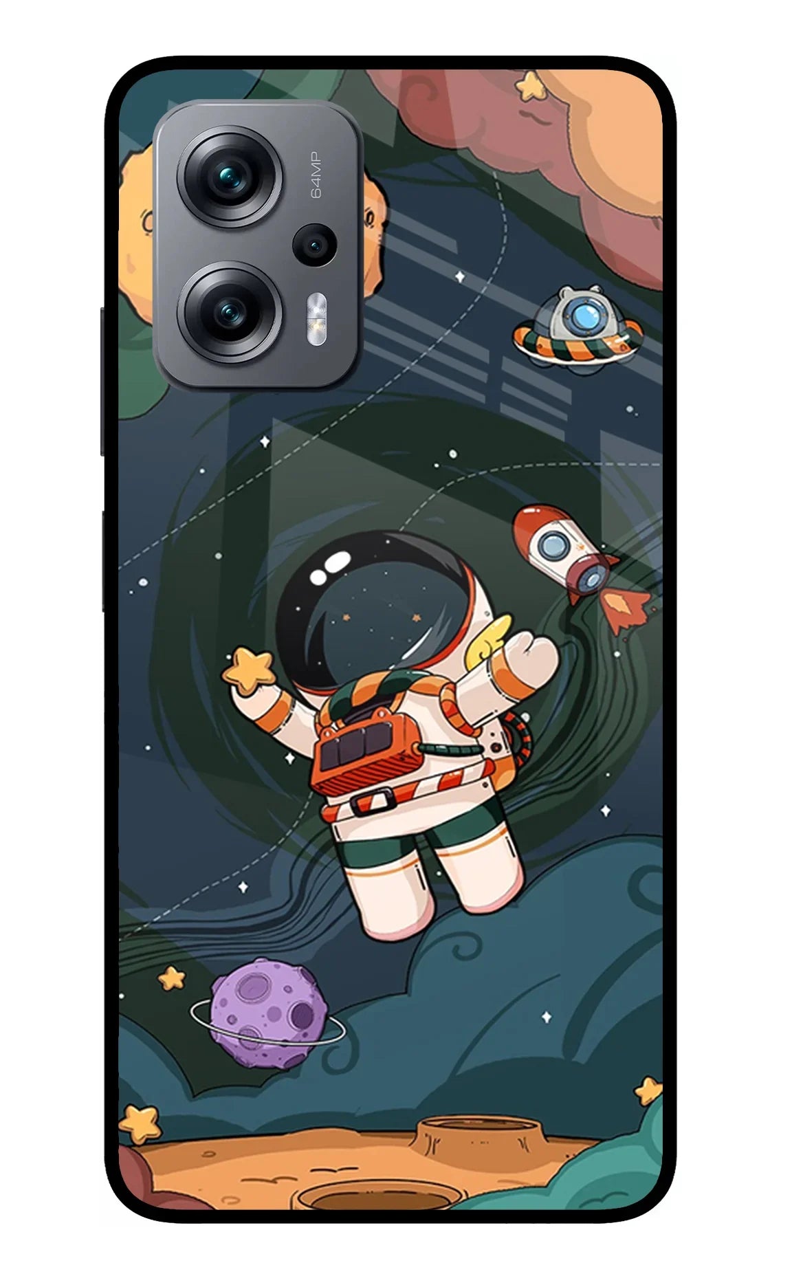 Cartoon Astronaut Redmi K50i Back Cover