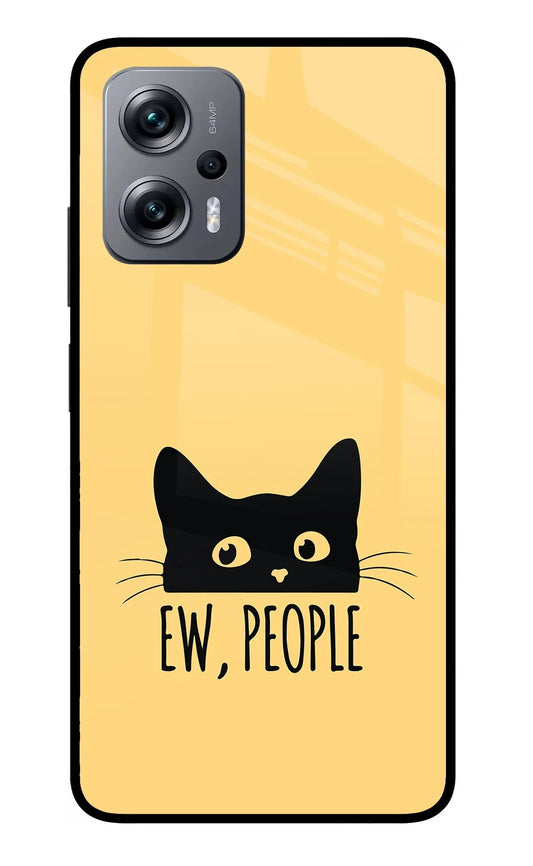 Ew People Catitude Redmi K50i Glass Case