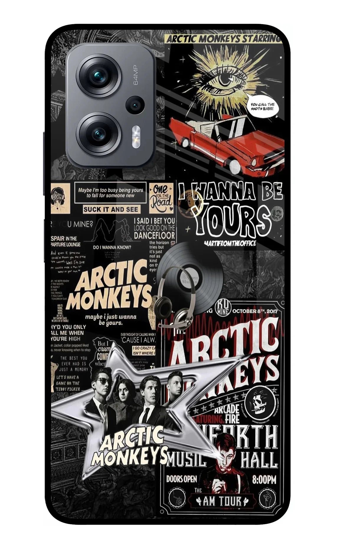 Arctic Monkeys Redmi K50i Glass Case