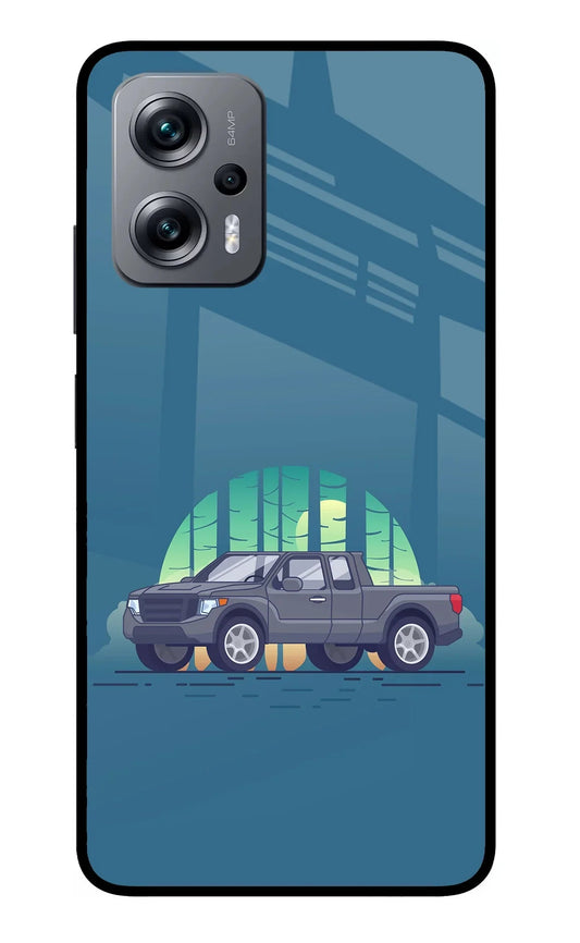 Retro Garage Vibe Redmi K50i Glass Case