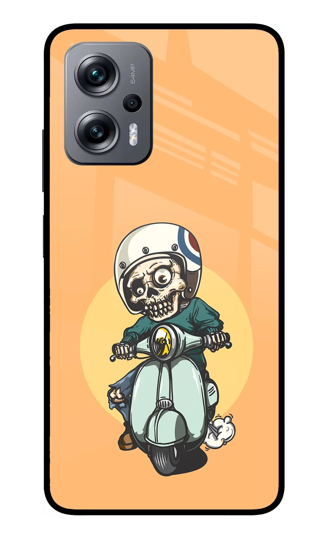 Undead Biker Redmi K50i Glass Case