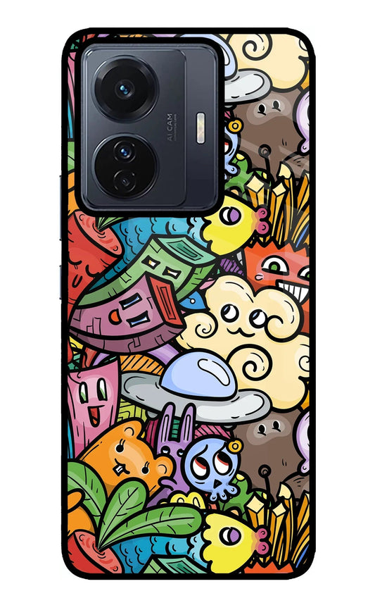 Veggie Doodle Vivo T1 Pro 5G Glass Case