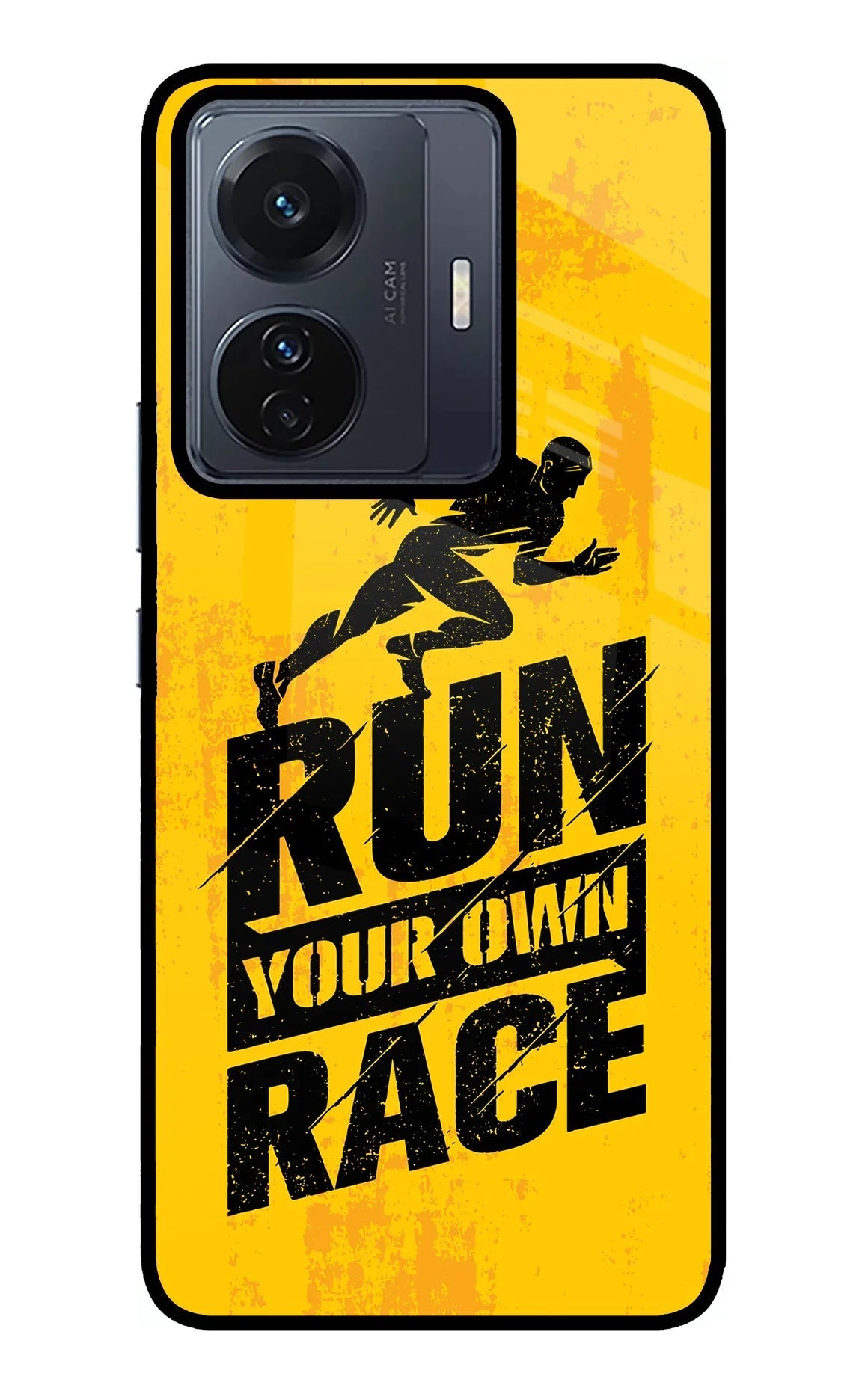 Run Your Own Race Vivo T1 Pro 5G Glass Case