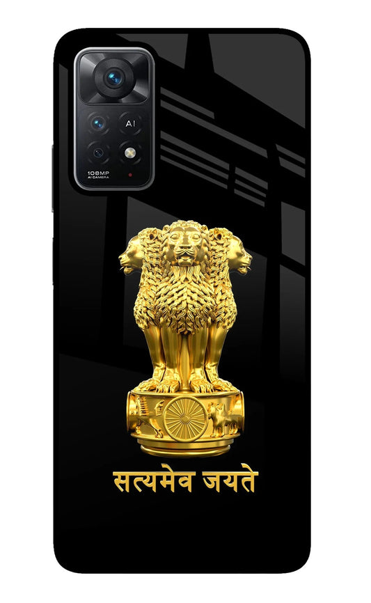 Satyamev Jayate Golden Redmi Note 11 Pro+ 5G Back Cover