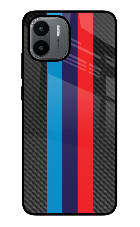BMW Stripes Pattern Redmi A1/A2 Glass Case