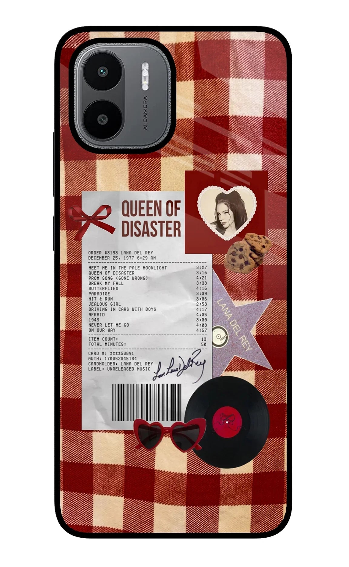 Queen of Disaster Redmi A1/A2 Glass Case