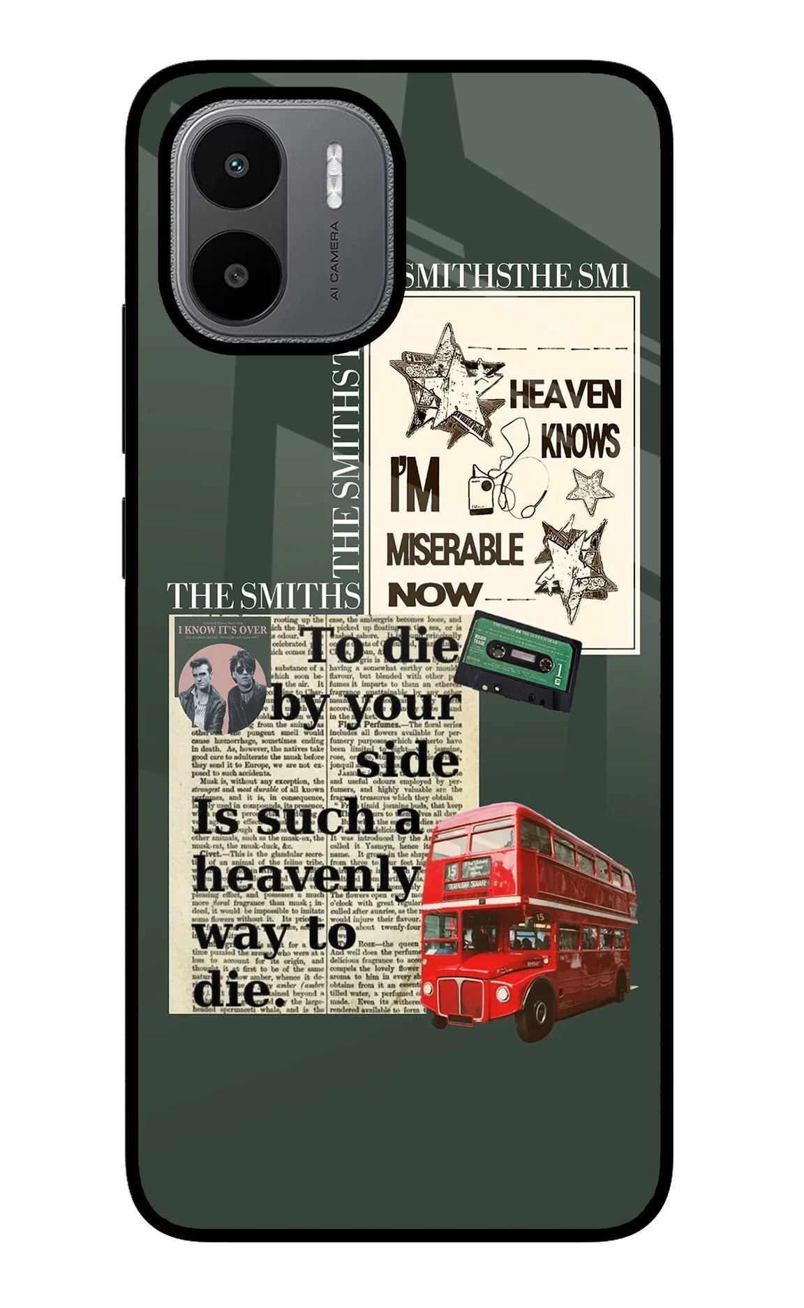 The Smiths Redmi A1/A2 Glass Case