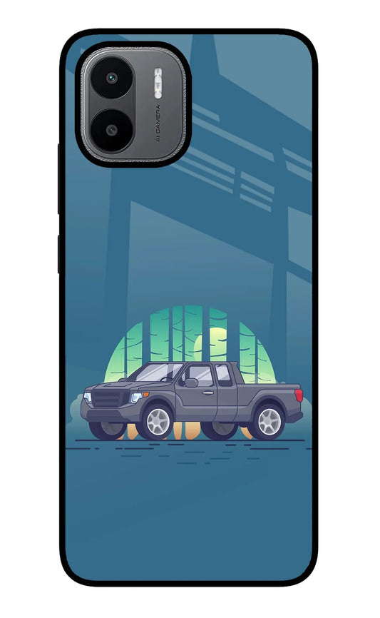 Retro Garage Vibe Redmi A1/A2 Glass Case