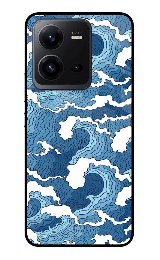 Blue Waves Vivo V25 5G Back Cover