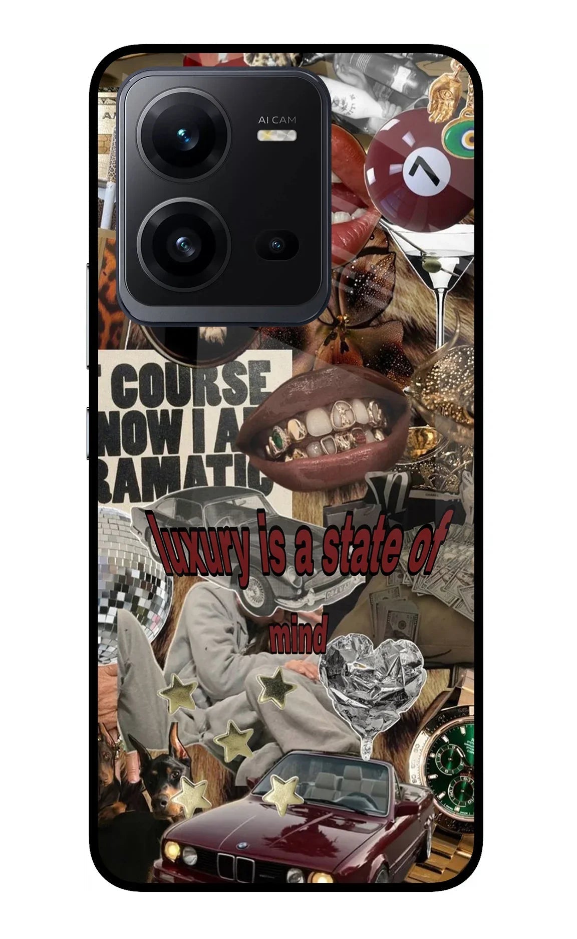 Luxury Vivo V25 5G Glass Case