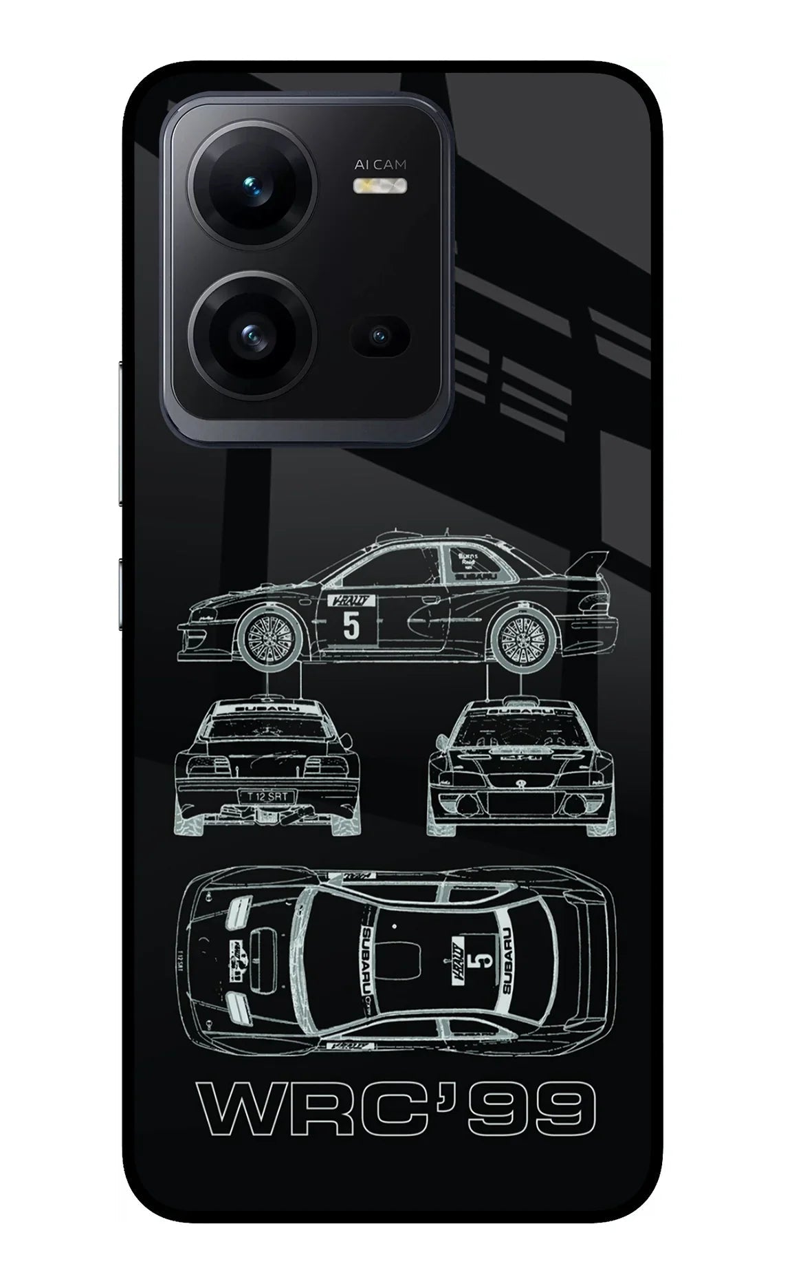WRC'99 Vivo V25 5G Glass Case