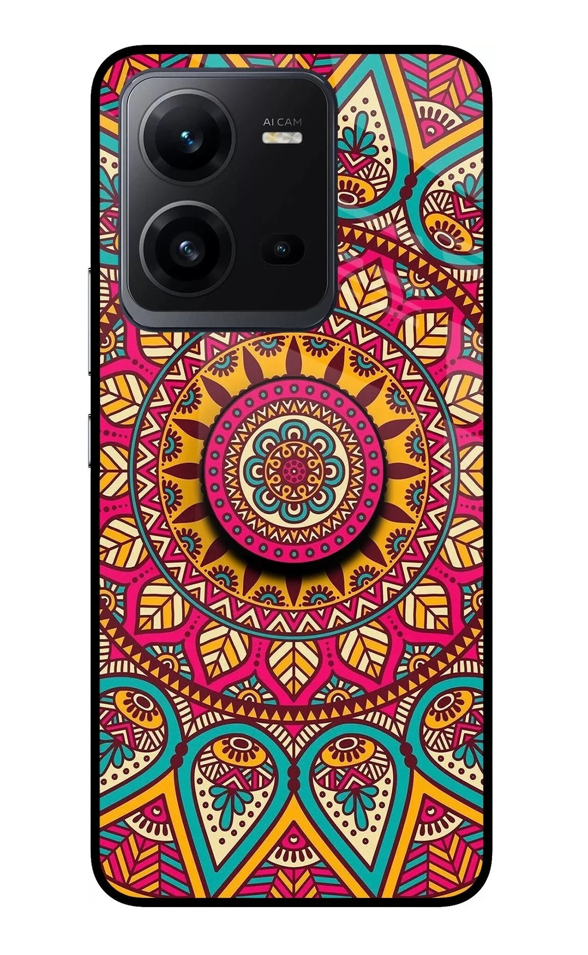 Mandala Vivo V25 5G Glass Case
