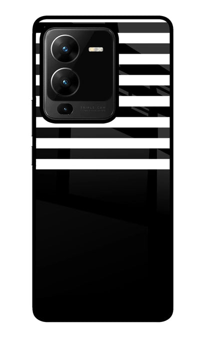 Black and White Print Vivo V25 Pro 5G Back Cover