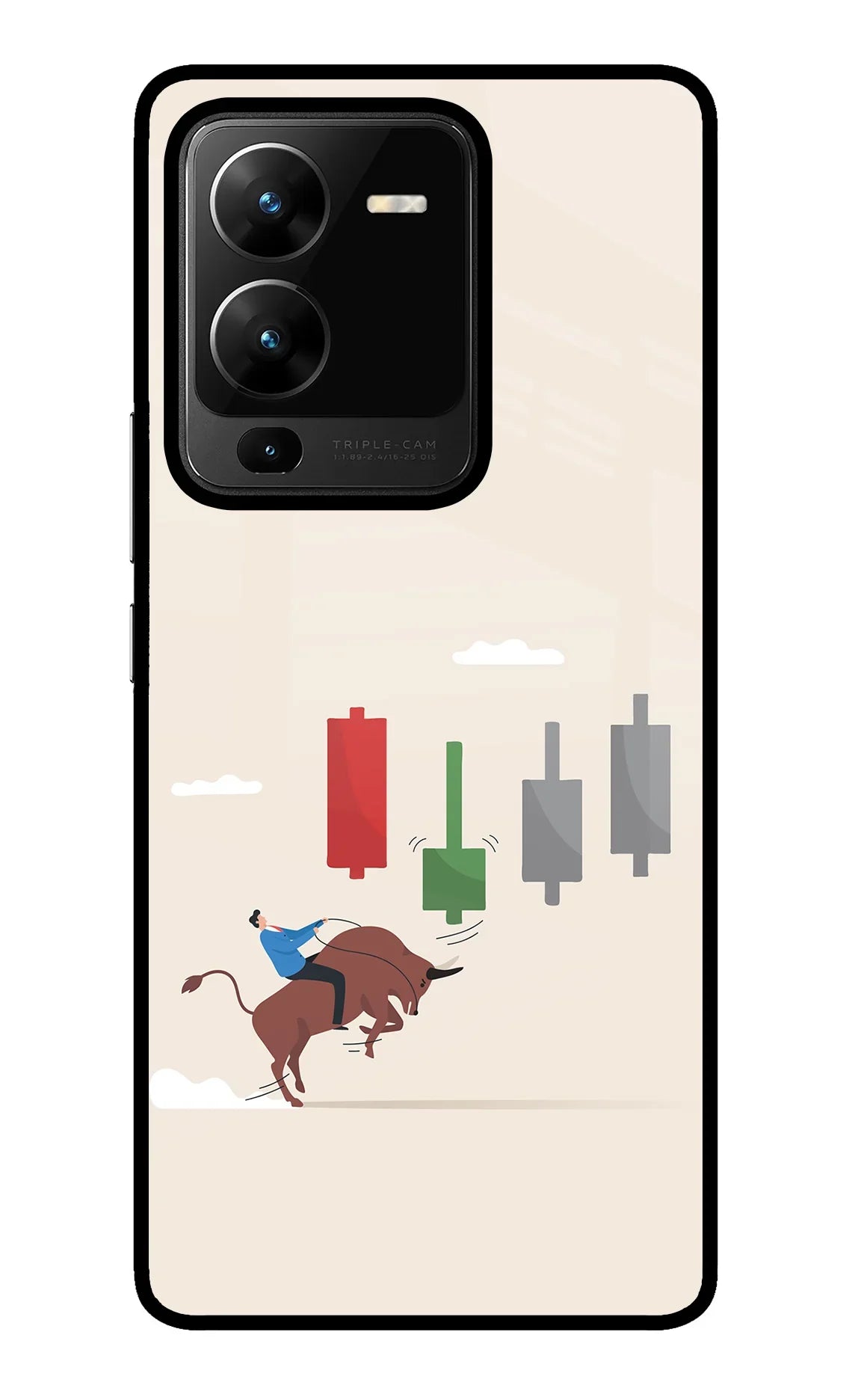 Bull Trading Momentum Vivo V25 Pro 5G Glass Case