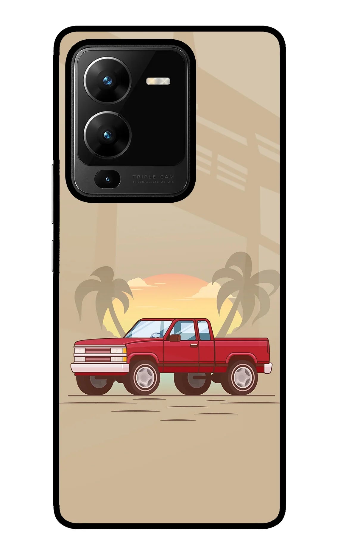 Desert Classic Drive Vivo V25 Pro 5G Glass Case