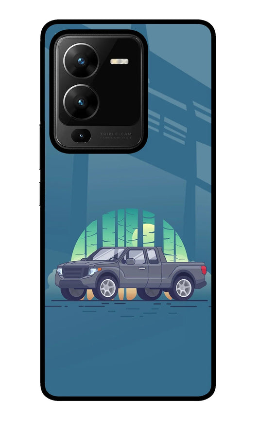 Retro Garage Vibe Vivo V25 Pro 5G Glass Case