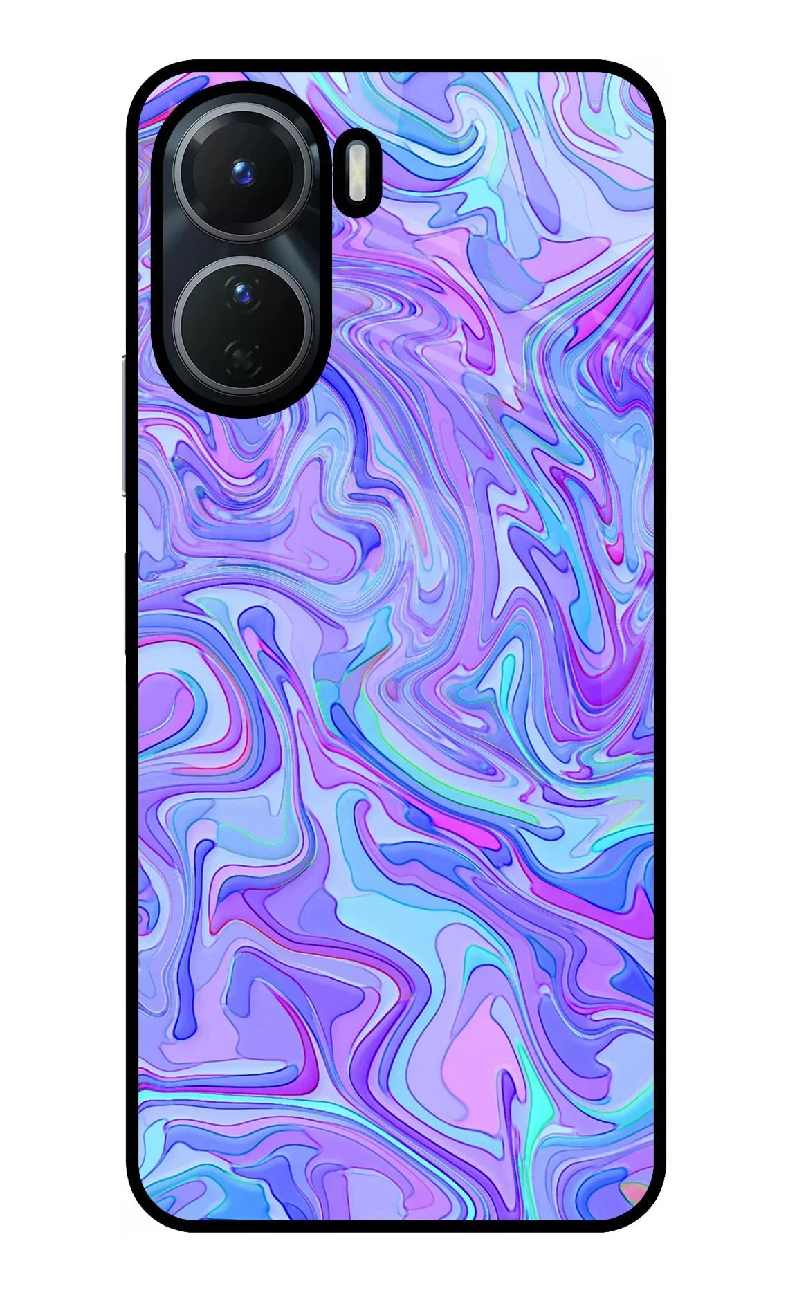 Glitter Vivo Y16 Glass Case