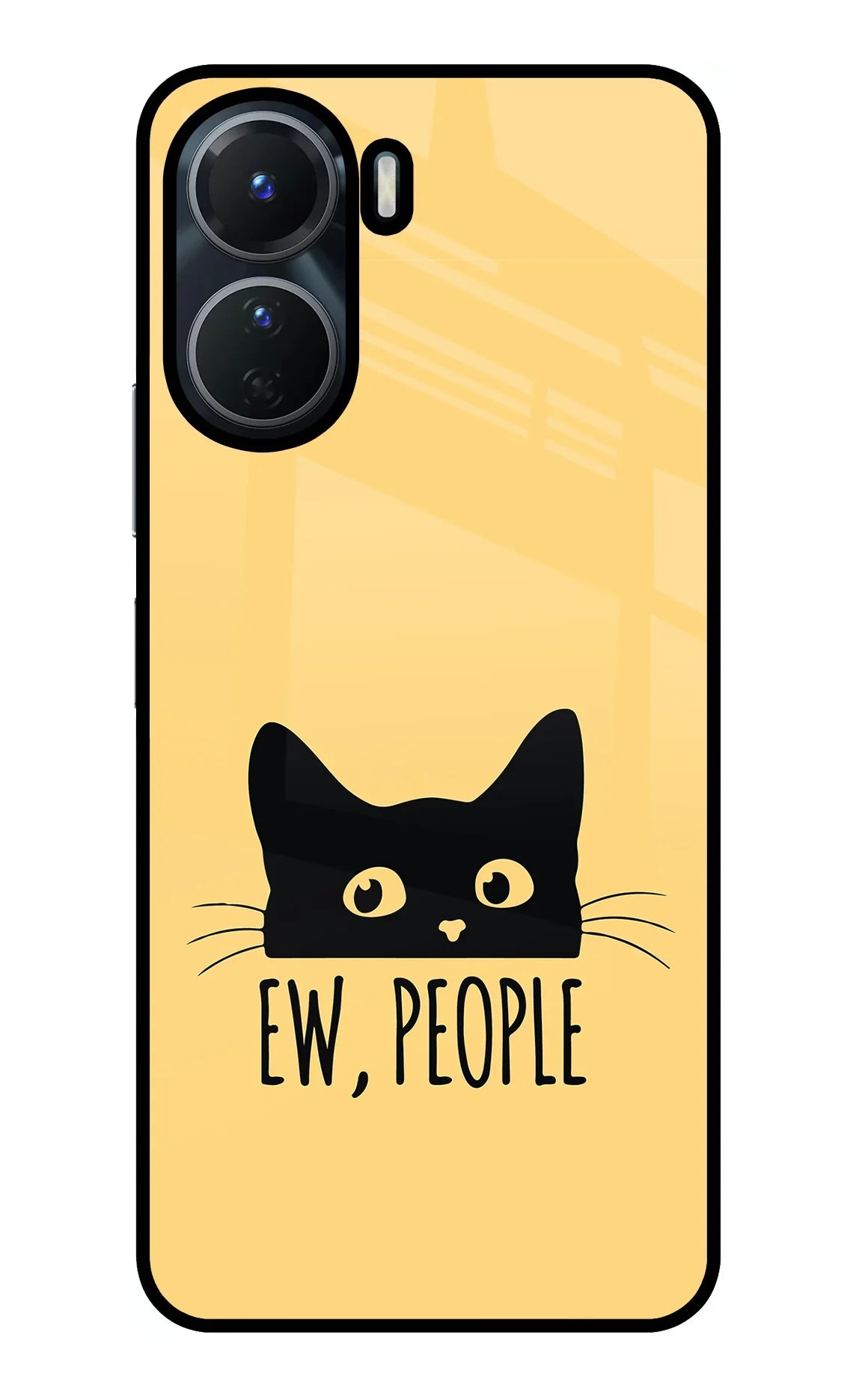 Ew People Catitude Vivo Y16 Glass Case