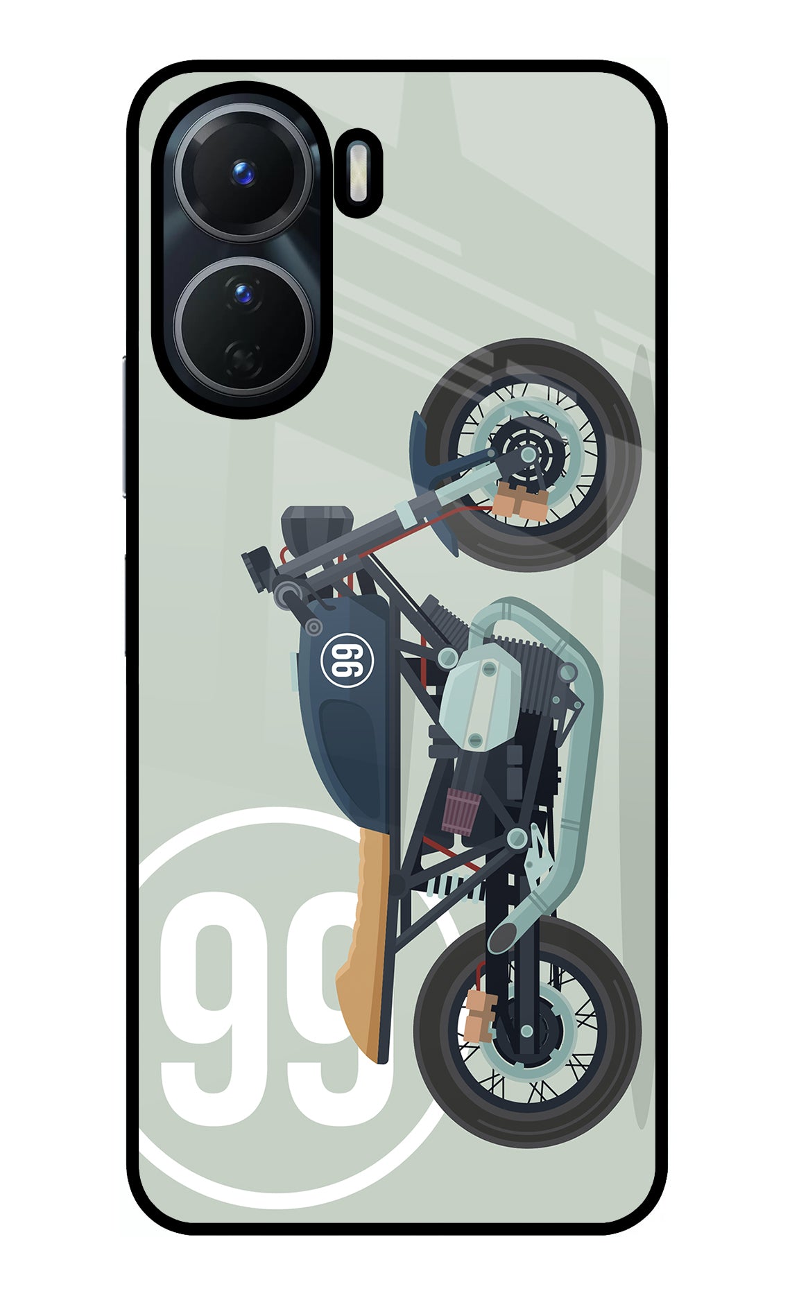 Classic Cafe Racer 99 Vivo Y16 Back Cover