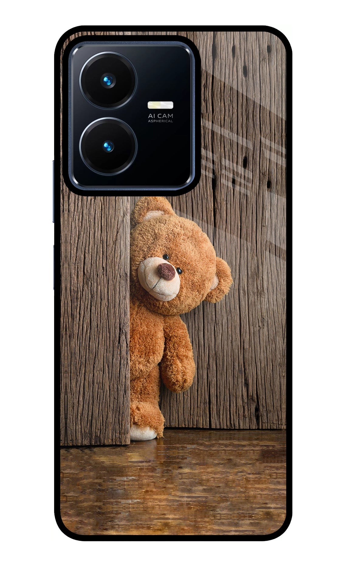 Teddy Wooden Vivo Y22 Back Cover