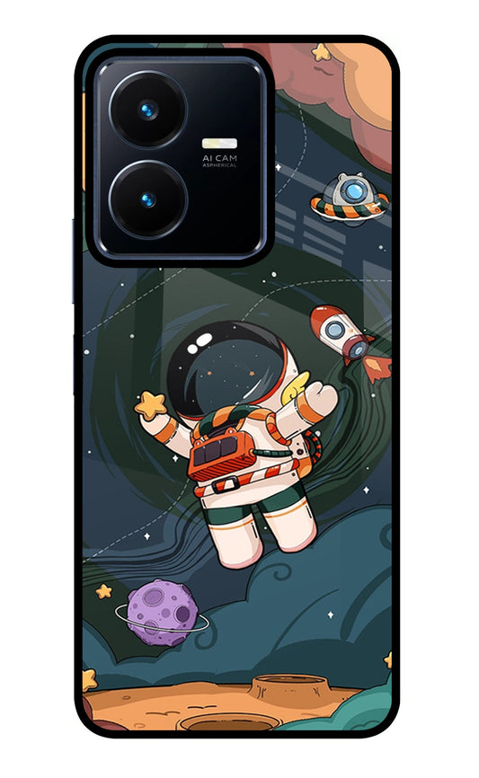 Cartoon Astronaut Vivo Y22 Back Cover