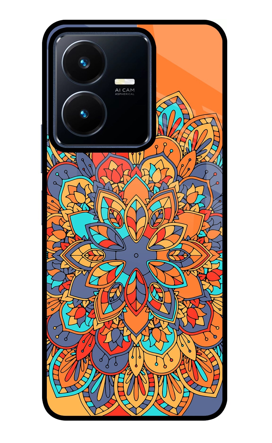 Color Mandala Vivo Y22 Back Cover