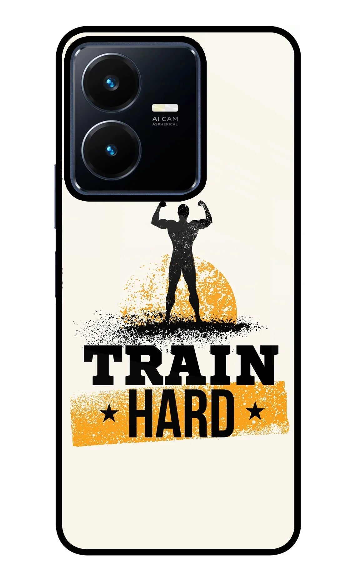 Train Hard Vivo Y22 Glass Case