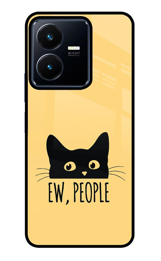 Ew People Catitude Vivo Y22 Glass Case