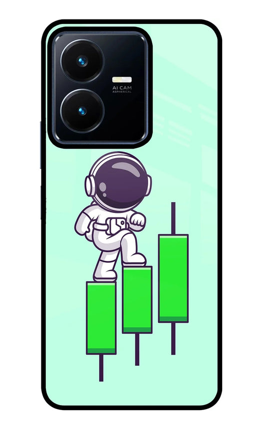 Astronaut Trader Vivo Y22 Glass Case