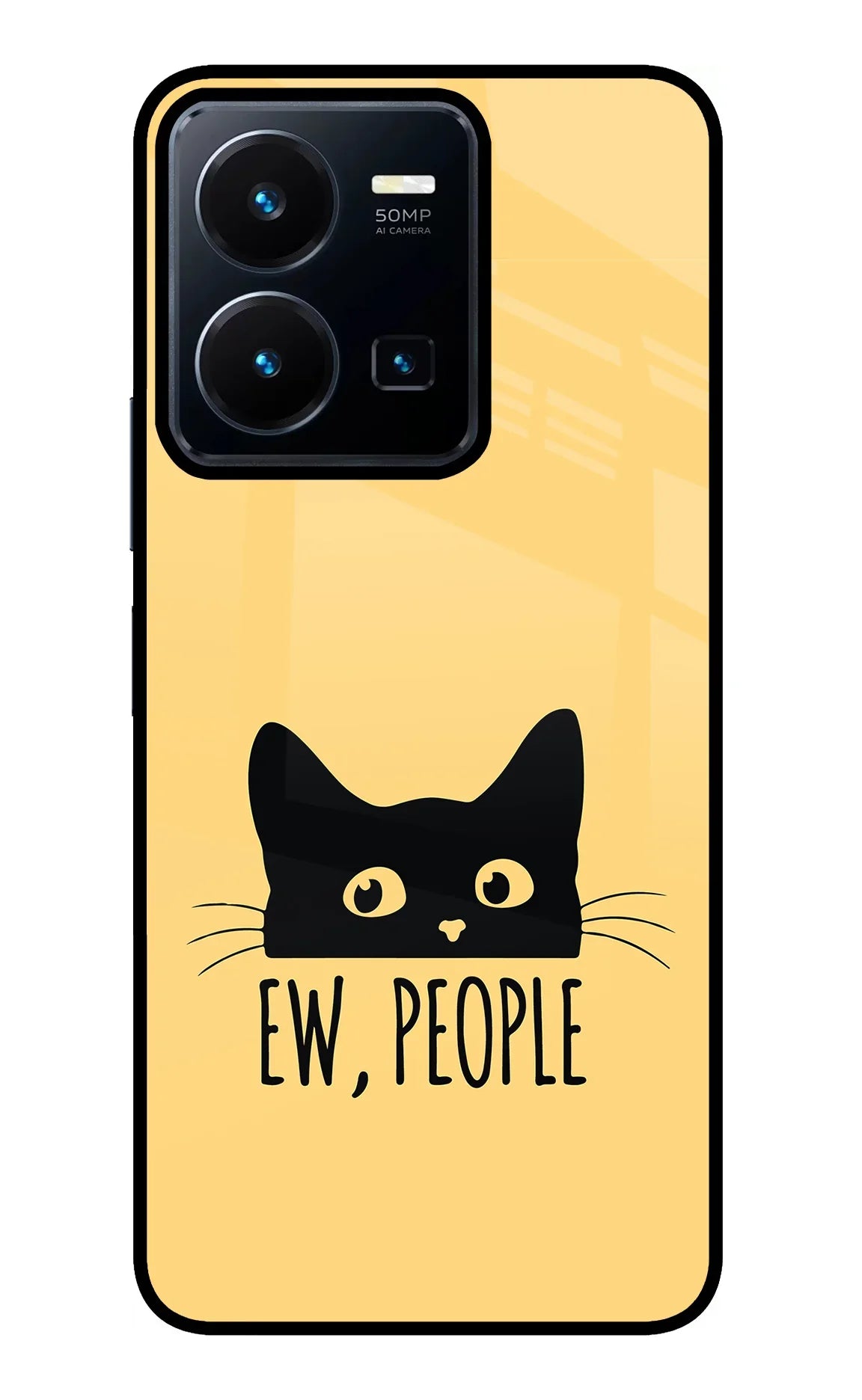 Ew People Catitude Vivo Y35 Glass Case