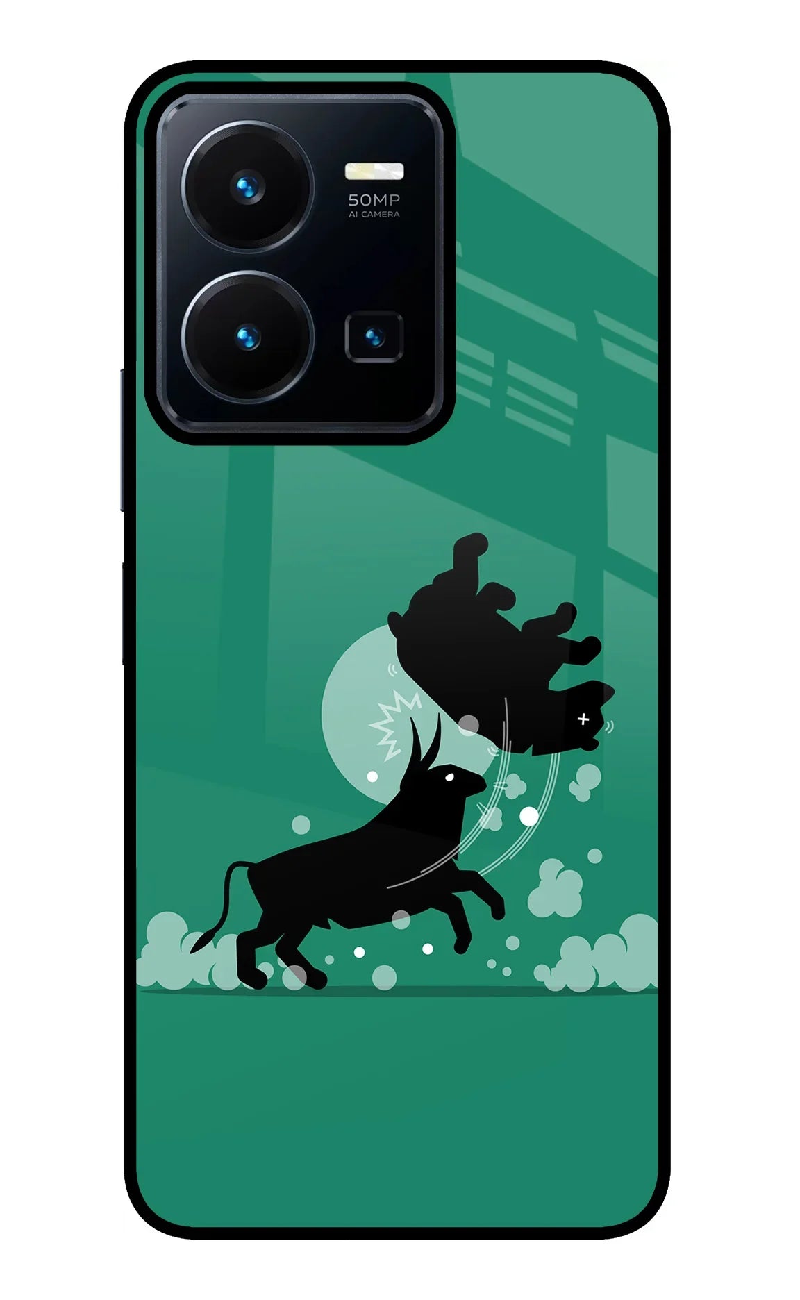 Bull Conqueror Vivo Y35 Glass Case