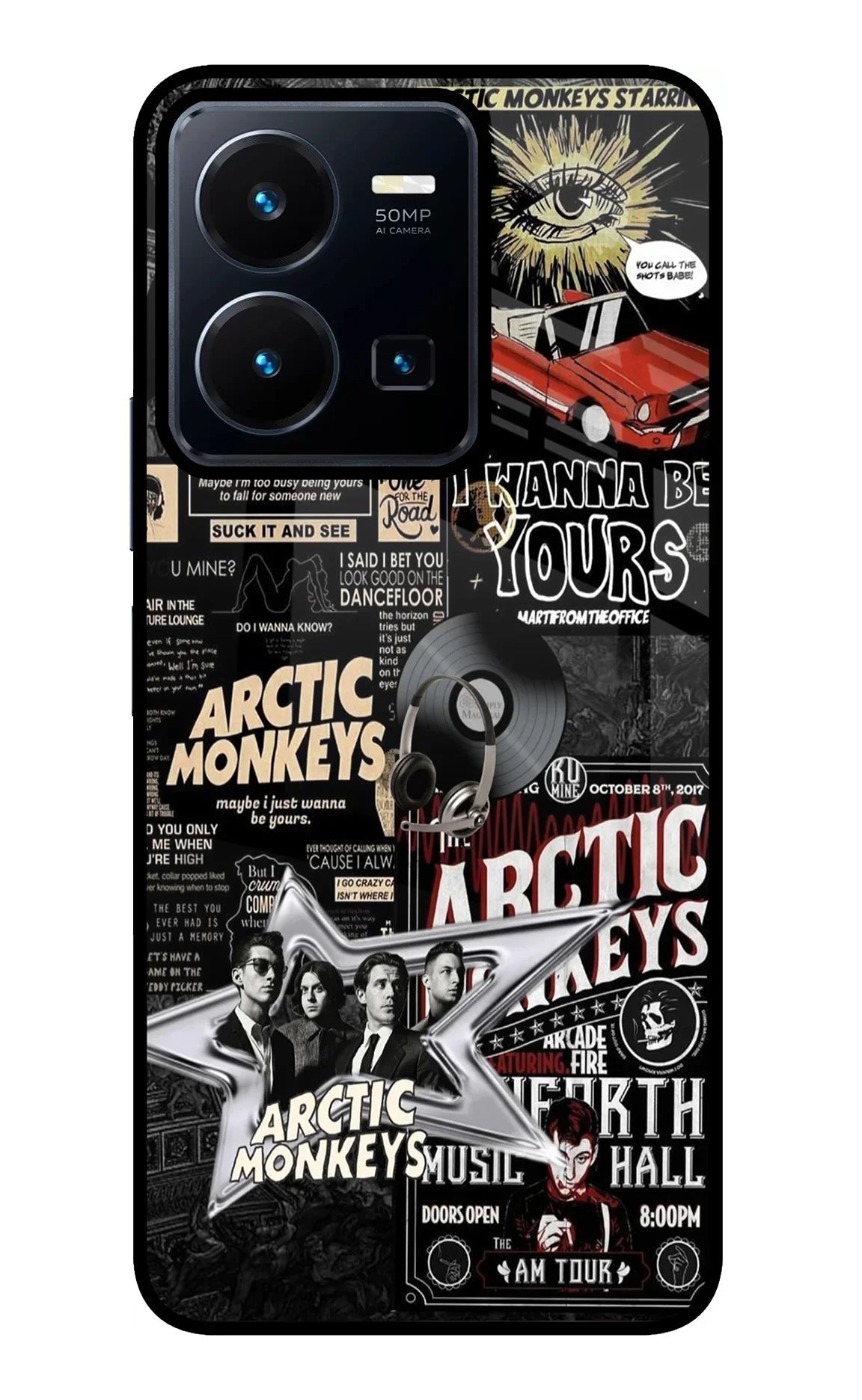 Arctic Monkeys Vivo Y35 Glass Case