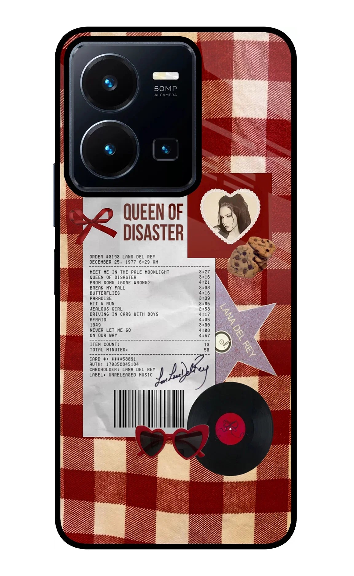 Queen of Disaster Vivo Y35 Glass Case