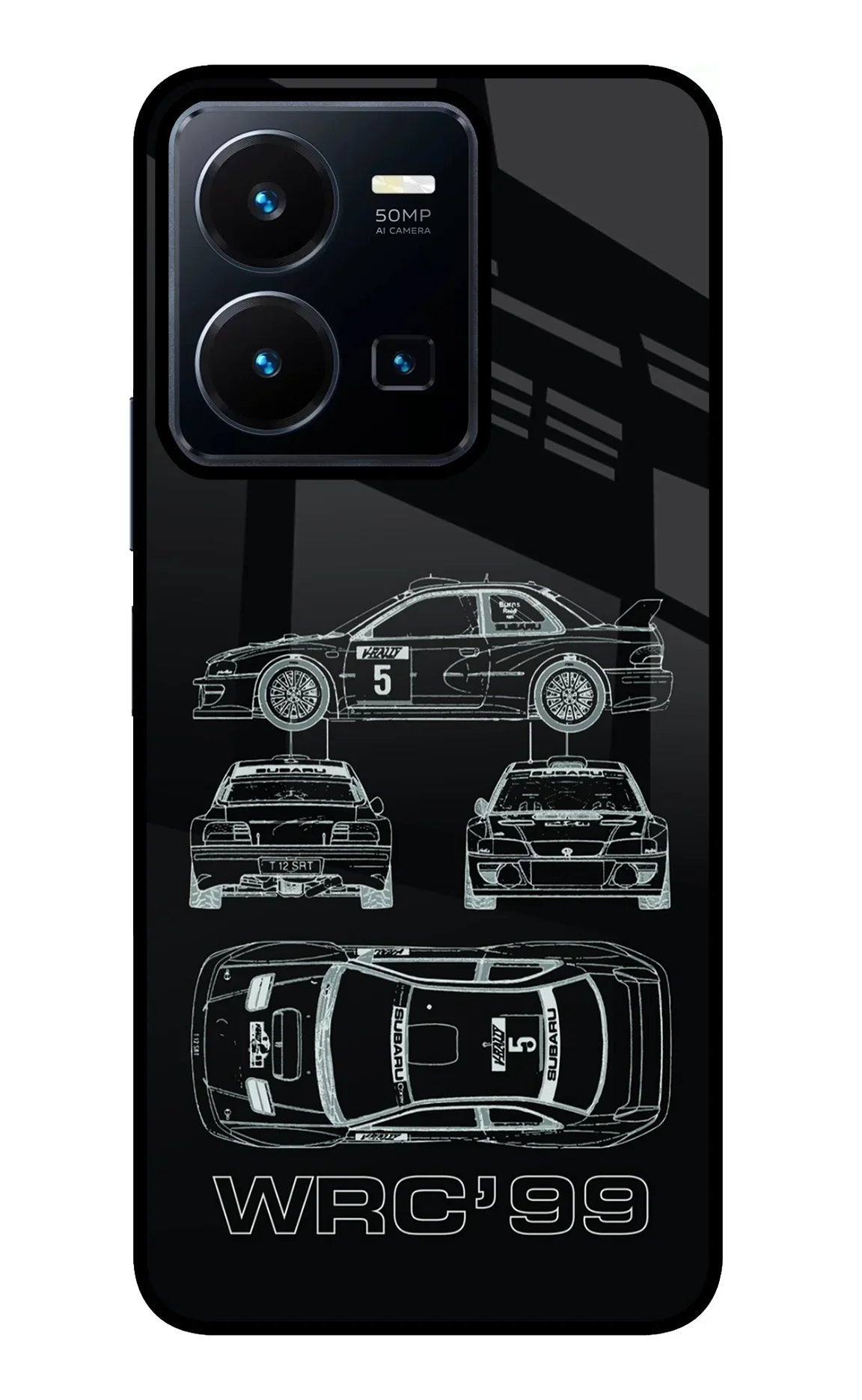 WRC'99 Vivo Y35 Glass Case