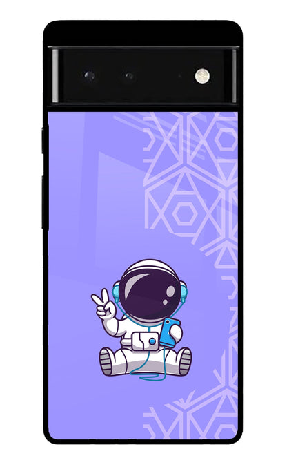 Cute Astronaut Chilling Google Pixel 6 Back Cover