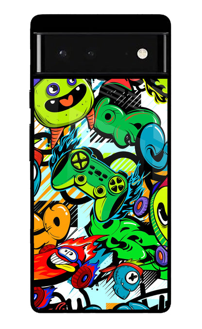 Game Doodle Google Pixel 6 Back Cover