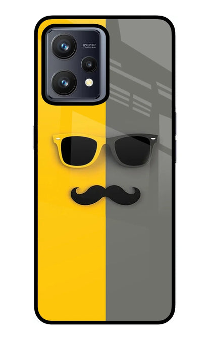 Sunglasses with Mustache Realme 9 4G Back Cover