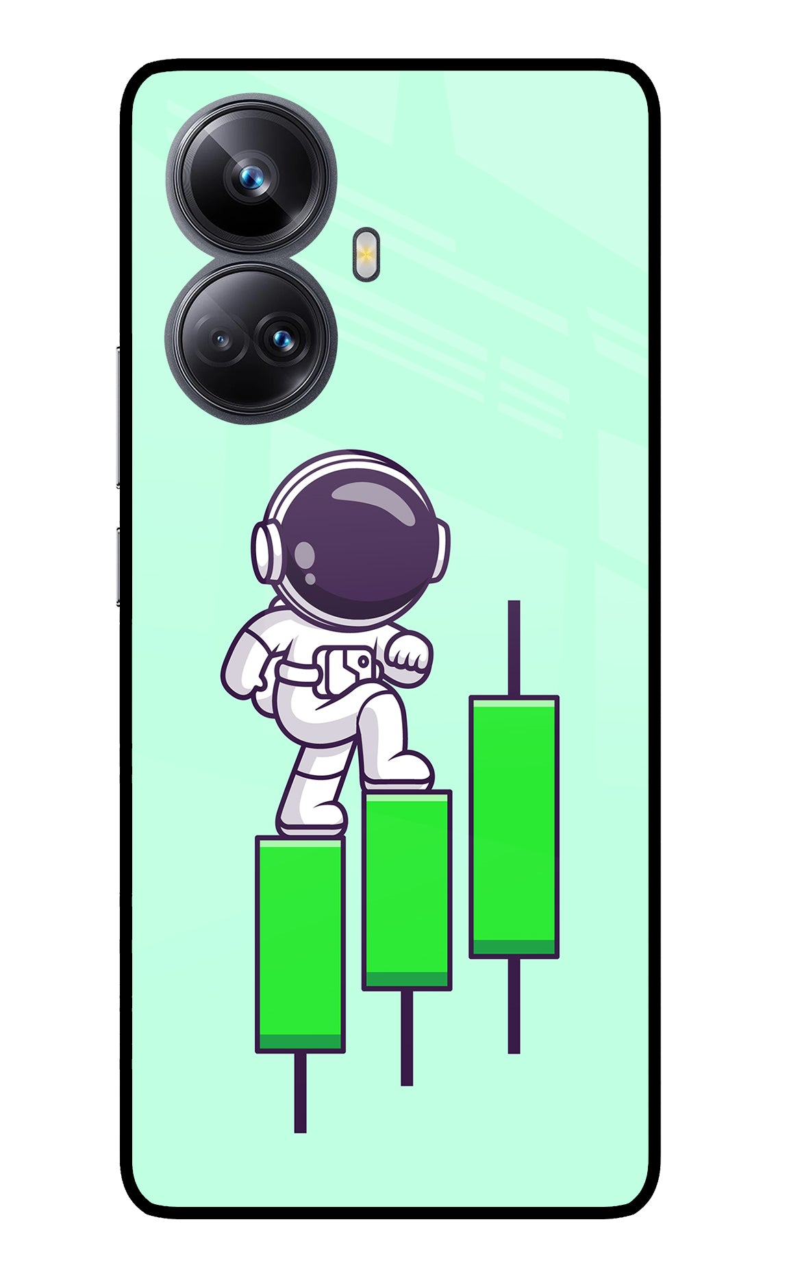 Astronaut Trader Realme 10 Pro+ 5G Glass Case