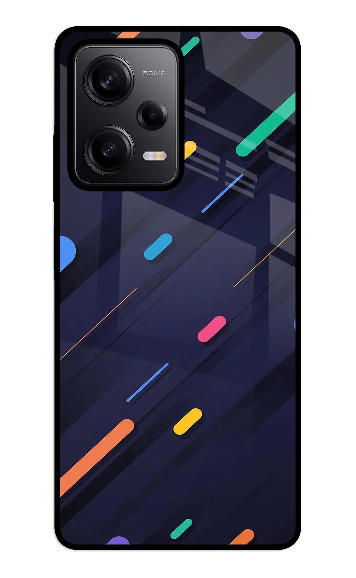 Abstract Design Redmi Note 12 5G Glass Case