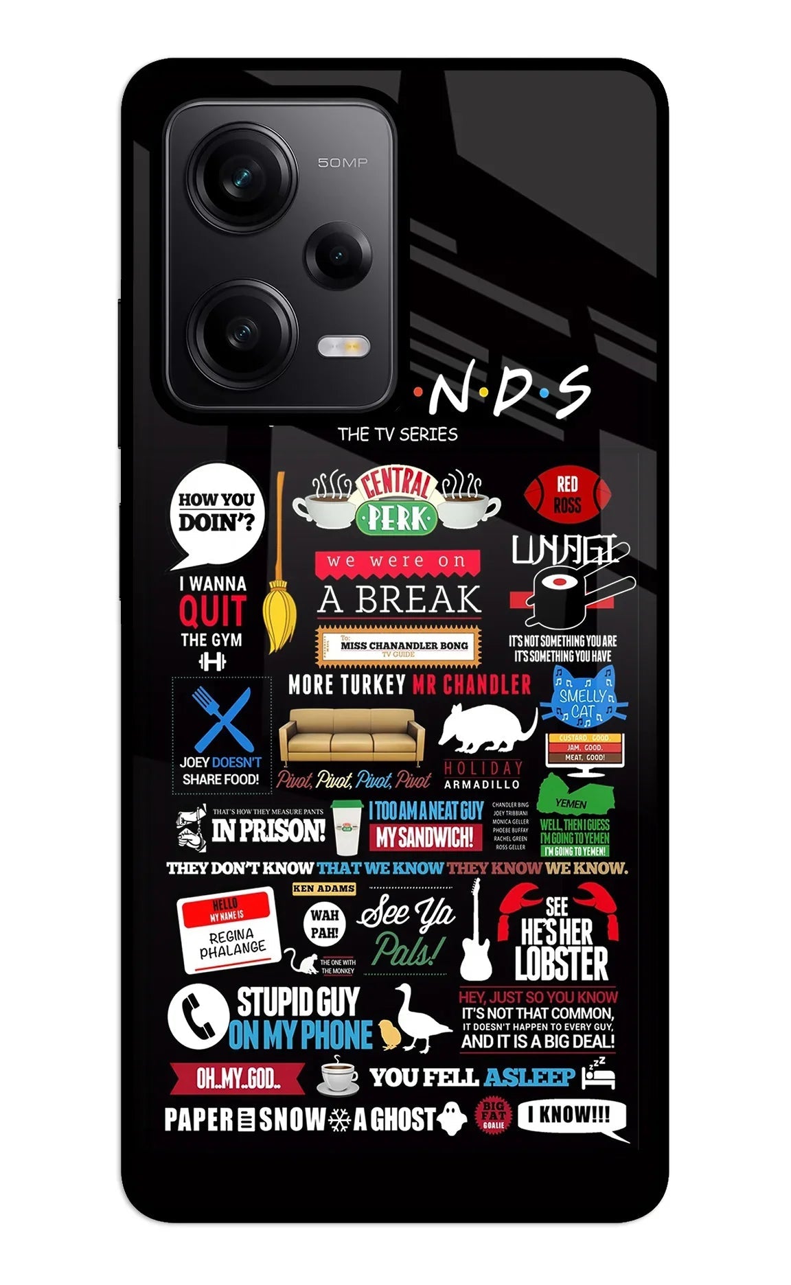 FRIENDS Redmi Note 12 5G Back Cover