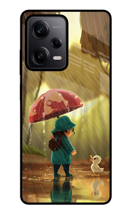 Rainy Day Redmi Note 12 5G Glass Case